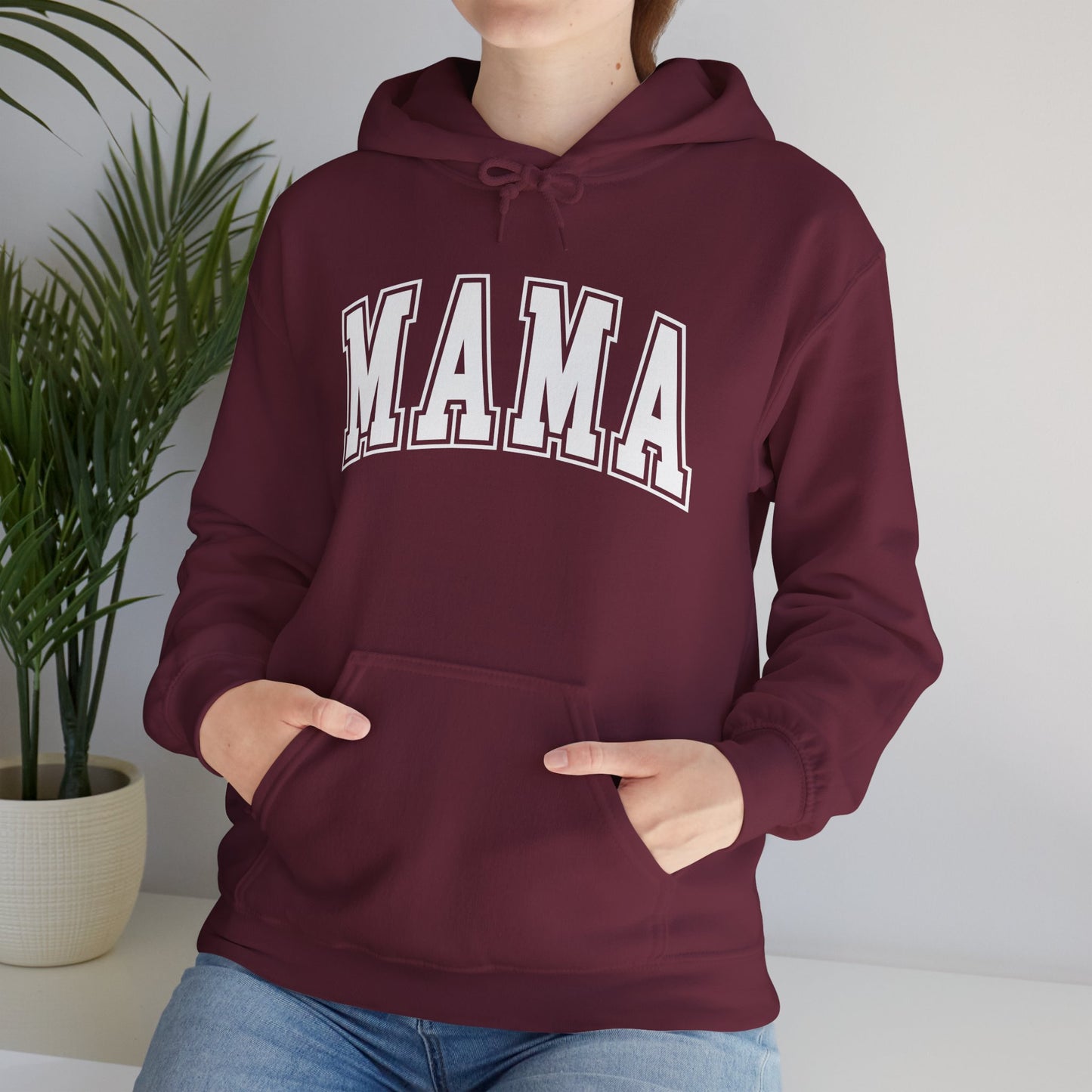"Chic Mama Hooded Sweatshirt – Cozy Hoodie for Moms, New Mom Gift, Mother’s Day Casual Wear, Everyday Mom Style"