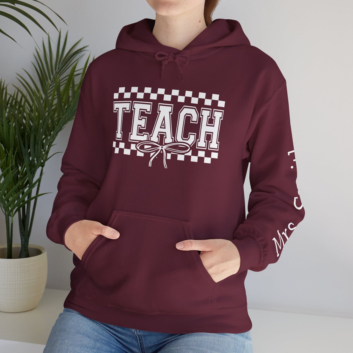 Teachers Hoodie Sweatshirt for Educators, Personalized Teacher Gift, Cozy Classroom Wear, Back to School Apparel, Cute Teaching Top