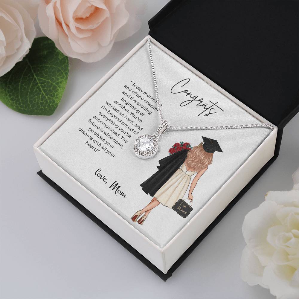 Personalized Eternal Hope Necklace Graduation Gift for Her – Custom Graduation Jewelry for Women