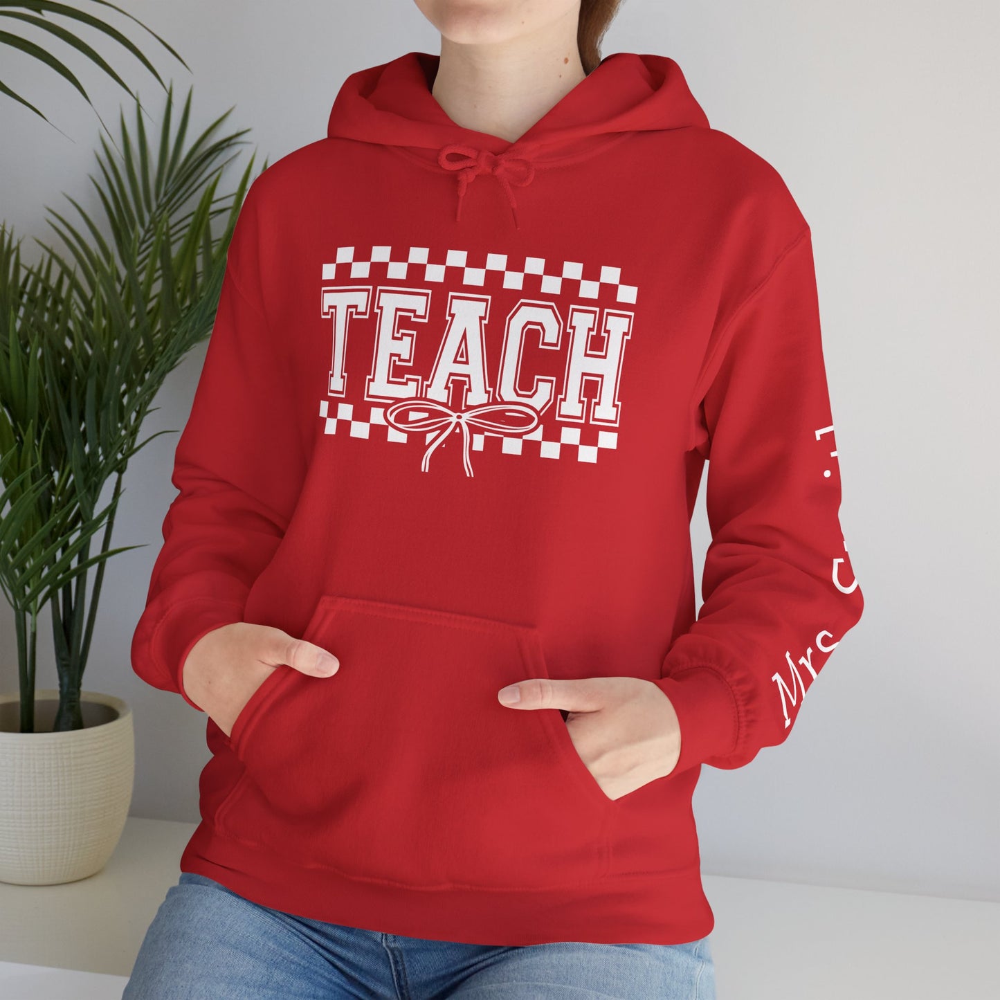 Teachers Hoodie Sweatshirt for Educators, Personalized Teacher Gift, Cozy Classroom Wear, Back to School Apparel, Cute Teaching Top