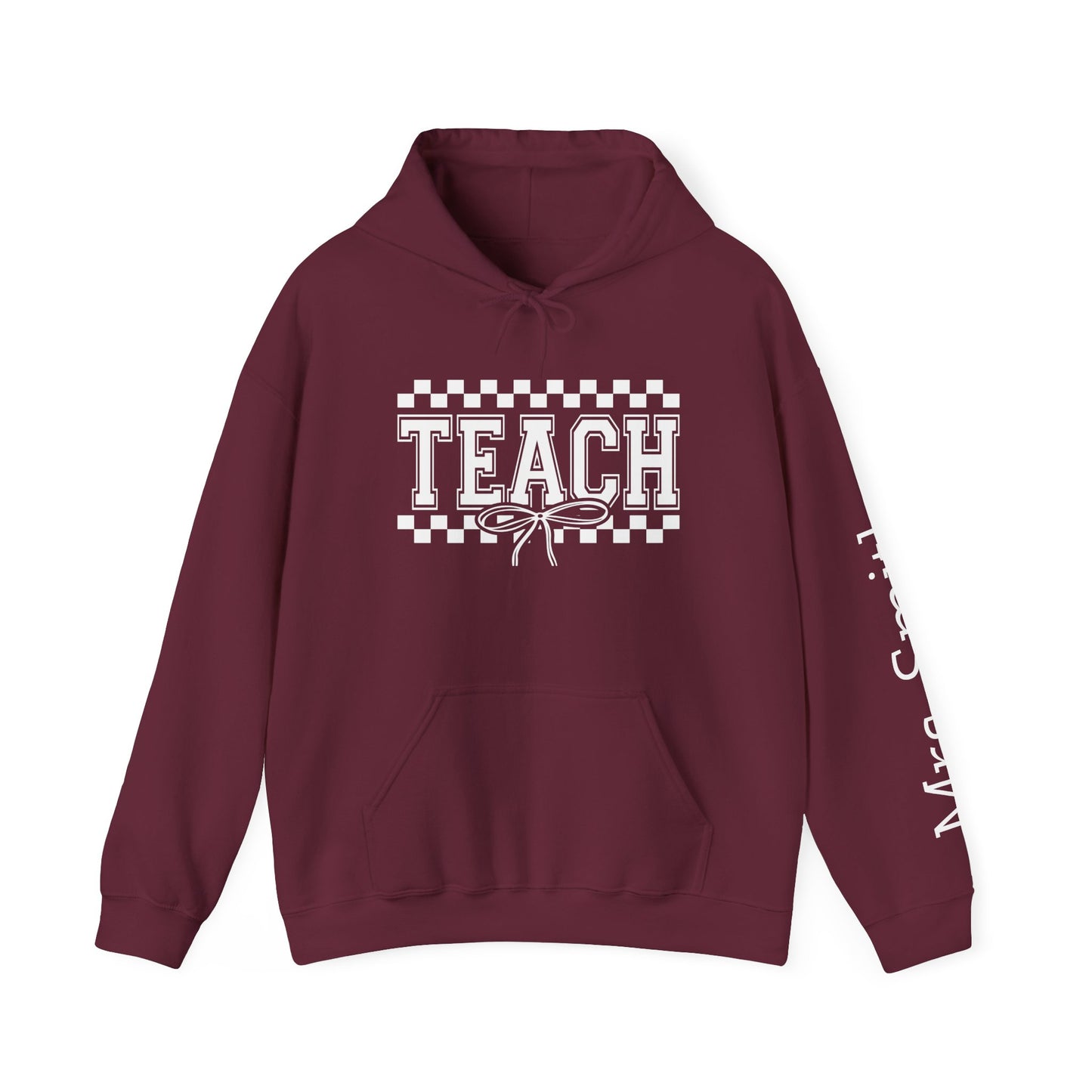 Teachers Hoodie Sweatshirt for Educators, Personalized Teacher Gift, Cozy Classroom Wear, Back to School Apparel, Cute Teaching Top