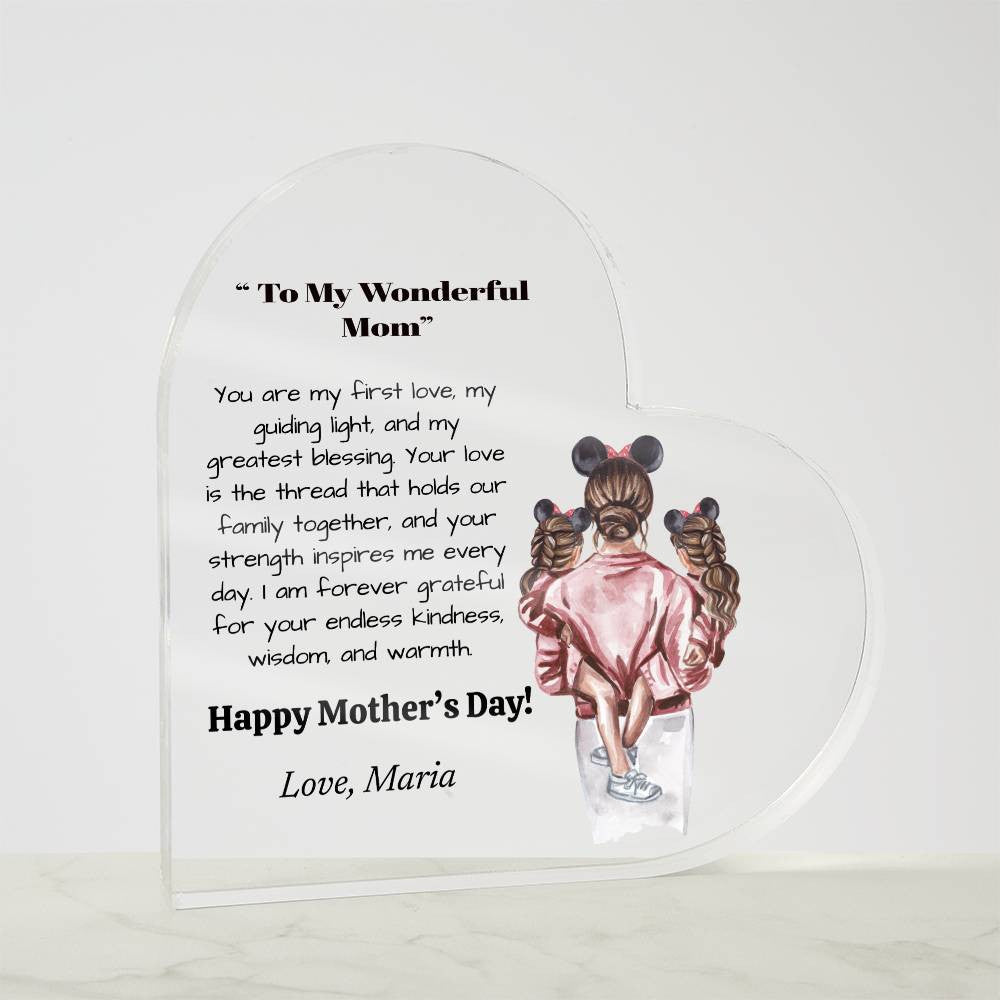Personalized Acrylic Plaque |Mother Custom Name Sign