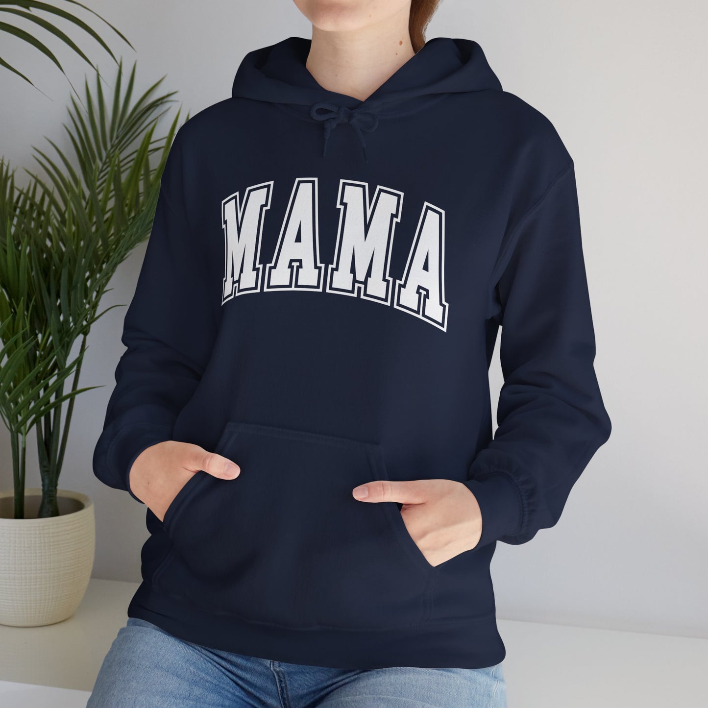 "Chic Mama Hooded Sweatshirt – Cozy Hoodie for Moms, New Mom Gift, Mother’s Day Casual Wear, Everyday Mom Style"