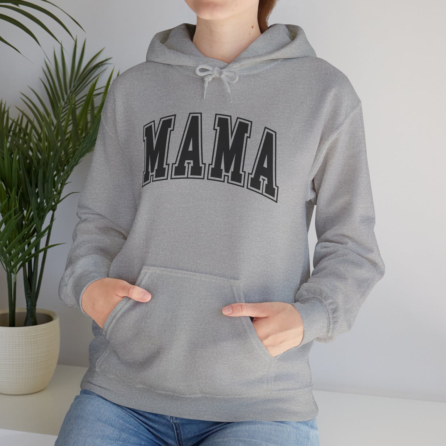 Mama Heavy Blend Hoodie - Cozy Mother's Day Gift, Perfect for Family Gatherings, Birthday, Casual Wear, Mom Life