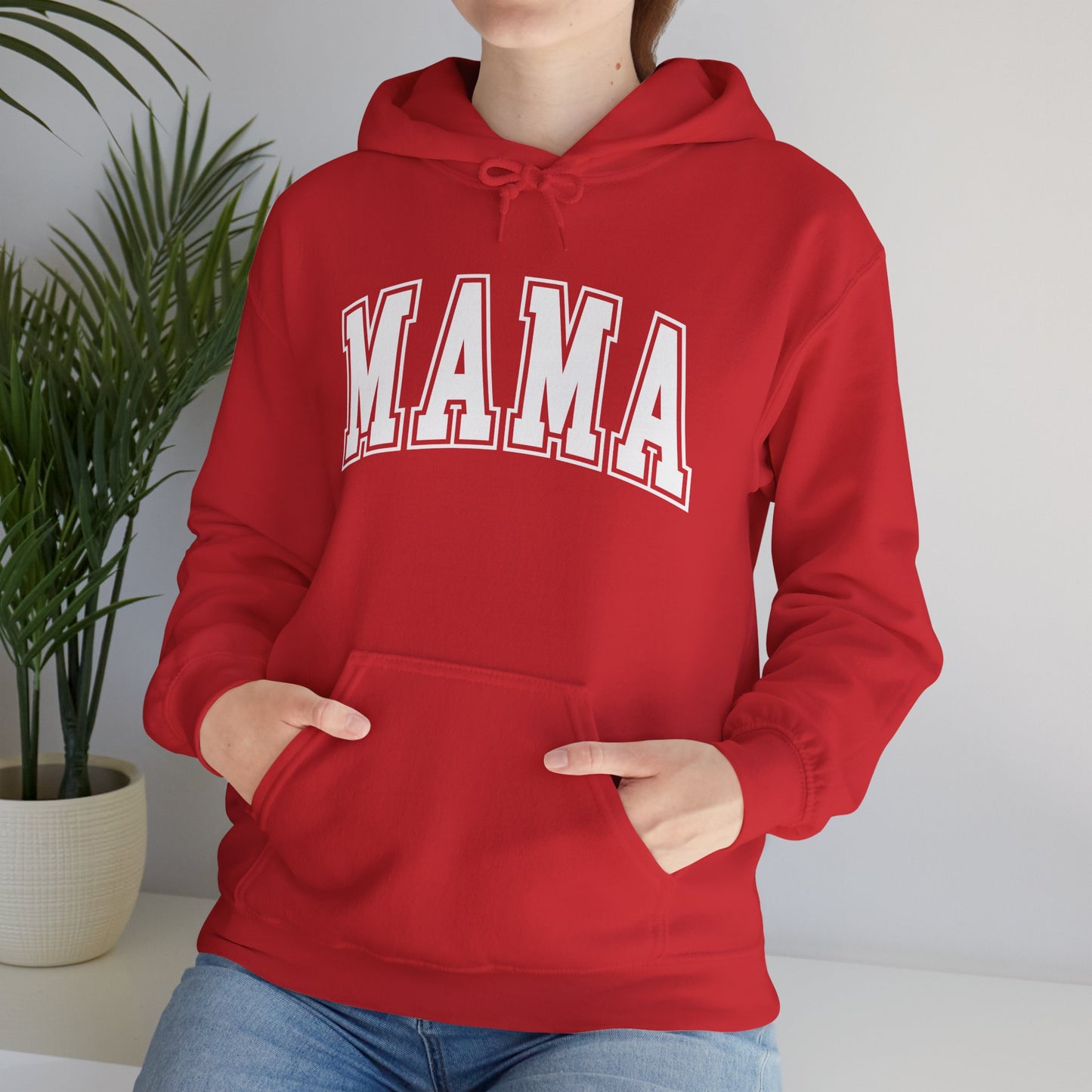 "Chic Mama Hooded Sweatshirt – Cozy Hoodie for Moms, New Mom Gift, Mother’s Day Casual Wear, Everyday Mom Style"