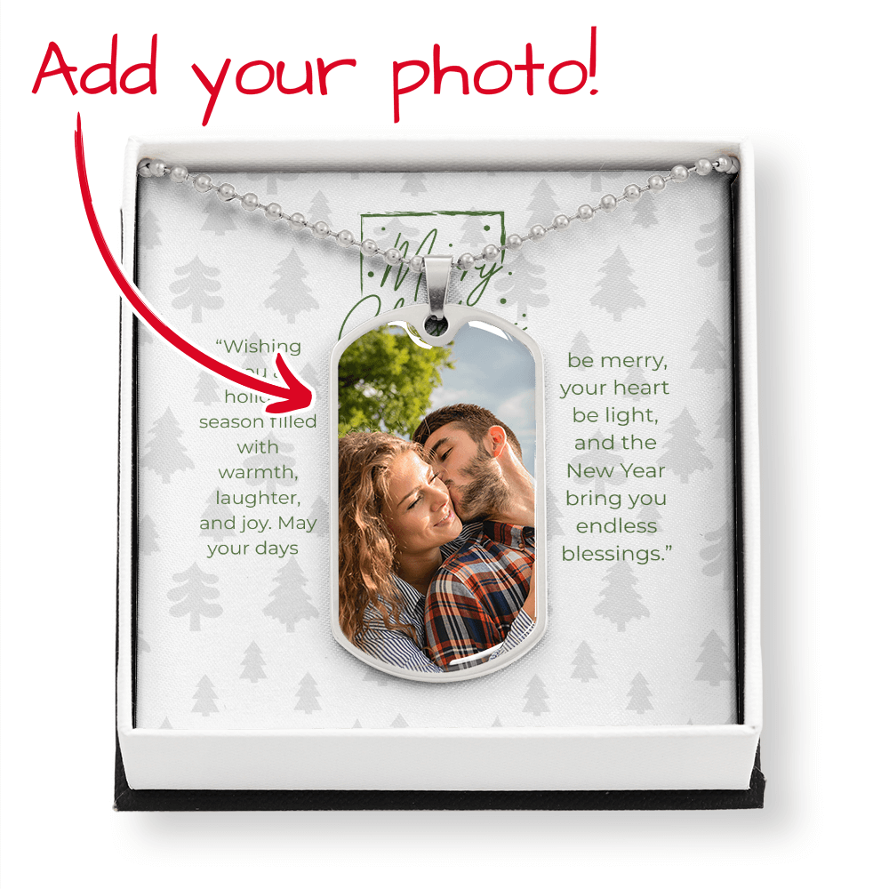 Buyer Photo Upload Dog Tag Necklace