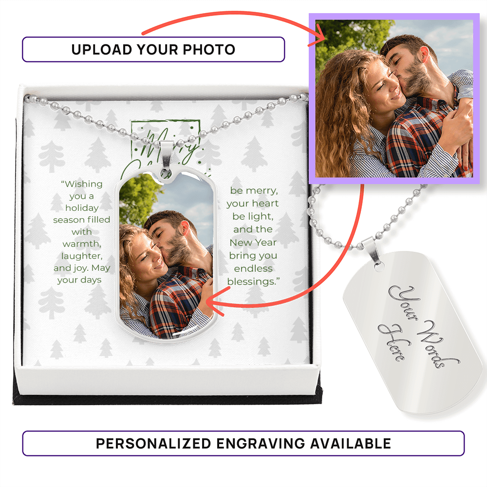 Buyer Photo Upload Dog Tag Necklace