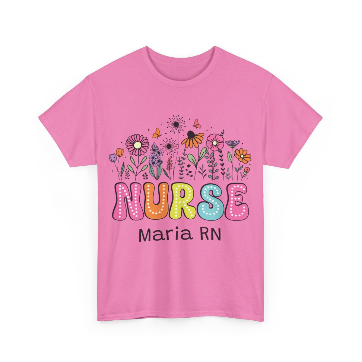 Floral Personalize Nurse T-shirt , Nurse graduation Gift, Custom Nurse T-shirt