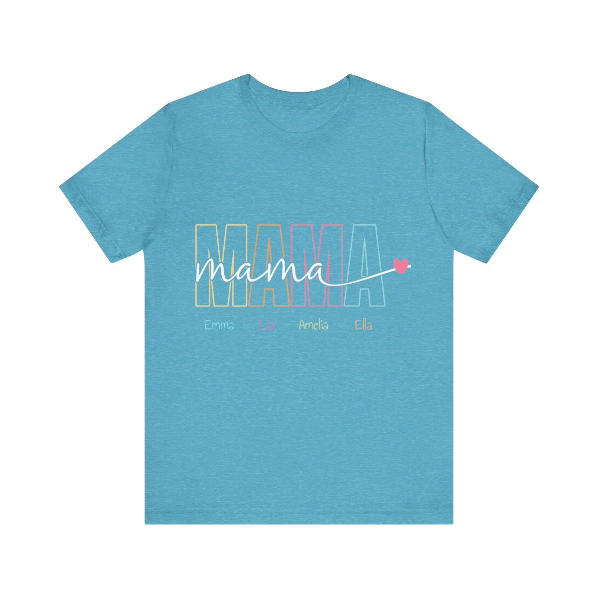 Personalized "Mama" T-Shirt – Custom Name Tee for Moms