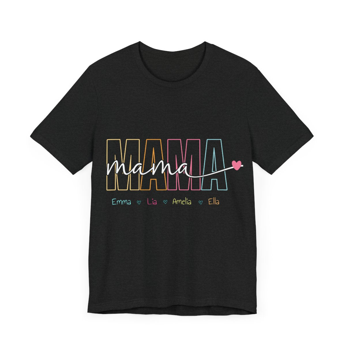 Personalized "Mama" T-Shirt – Custom Name Tee for Moms