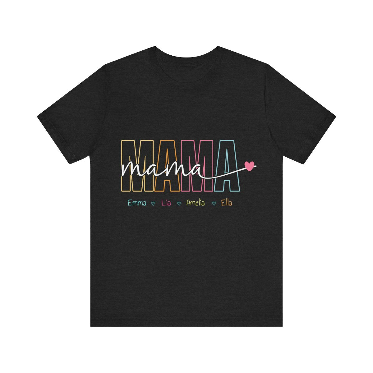 Personalized "Mama" T-Shirt – Custom Name Tee for Moms