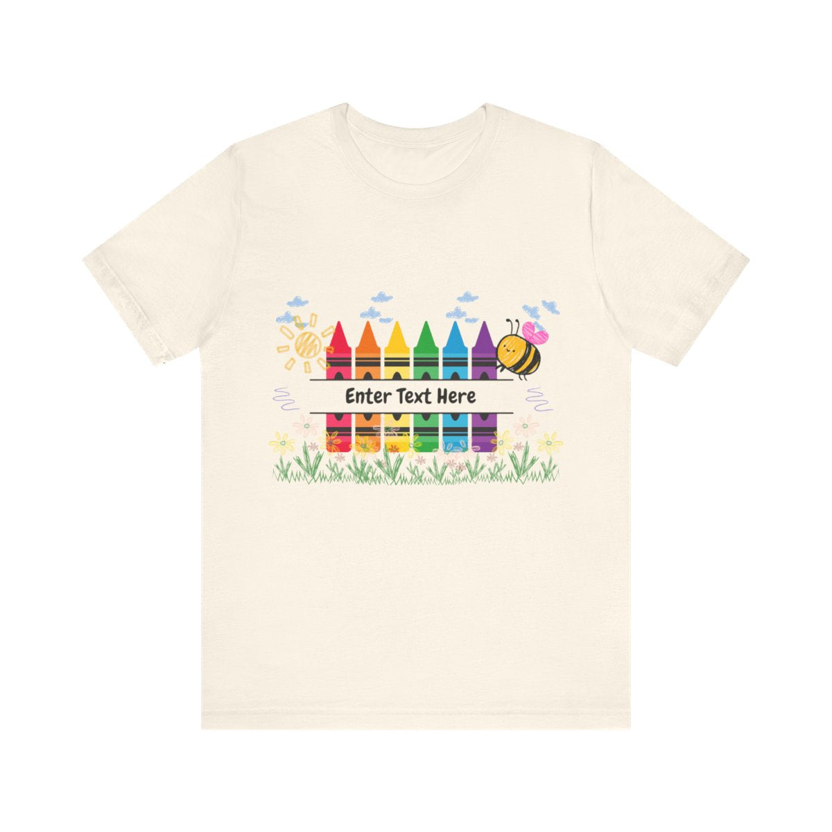 Custom teacher Crayon T-shirt, Teacher's Custom gift