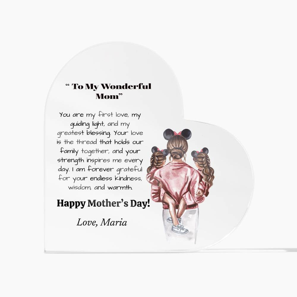 Personalized Acrylic Plaque |Mother Custom Name Sign