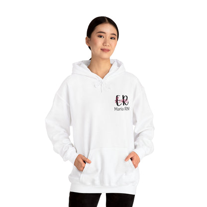 Personalized ER Nurse Hooded Sweatshirt