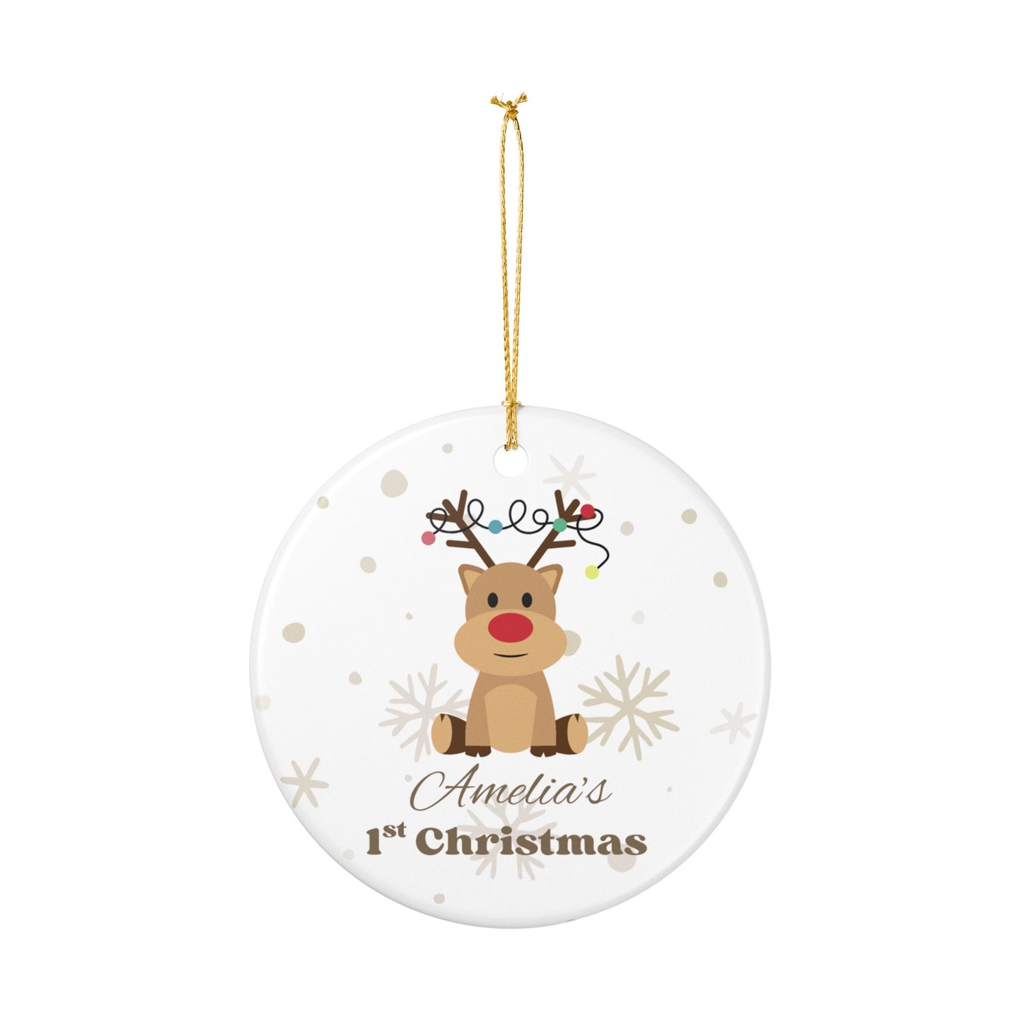 Personalized Christmas Ornament, Baby 1st Christmas Decoration, Holiday Keepsake, Festive Home Decor, Gifts for New Parents