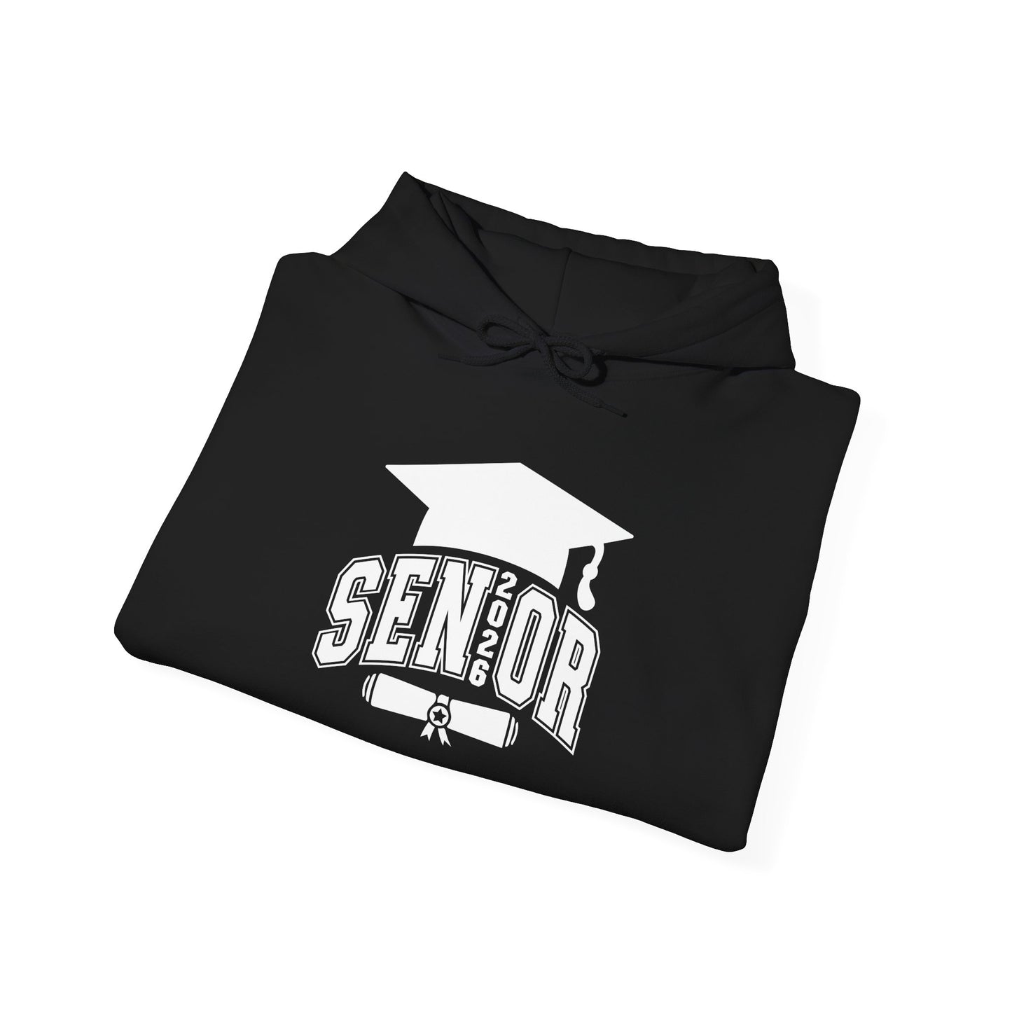 Graduate 2026 Minimal Classic Hoodie Sweatshirt with Custom Name on Sleeve – Personalized Graduation Gift Hoodie for Him or Her