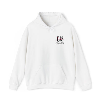 Personalized ER Nurse Hooded Sweatshirt