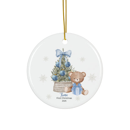 Personalized Baby First Christmas Ceramic Ornament