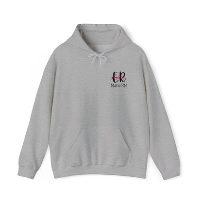 Personalized ER Nurse Hooded Sweatshirt