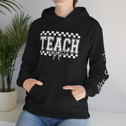Teachers Hoodie Sweatshirt for Educators, Personalized Teacher Gift, Cozy Classroom Wear, Back to School Apparel, Cute Teaching Top