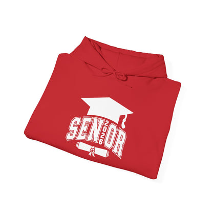 Graduate 2026 Minimal Classic Hoodie Sweatshirt with Custom Name on Sleeve – Personalized Graduation Gift Hoodie for Him or Her