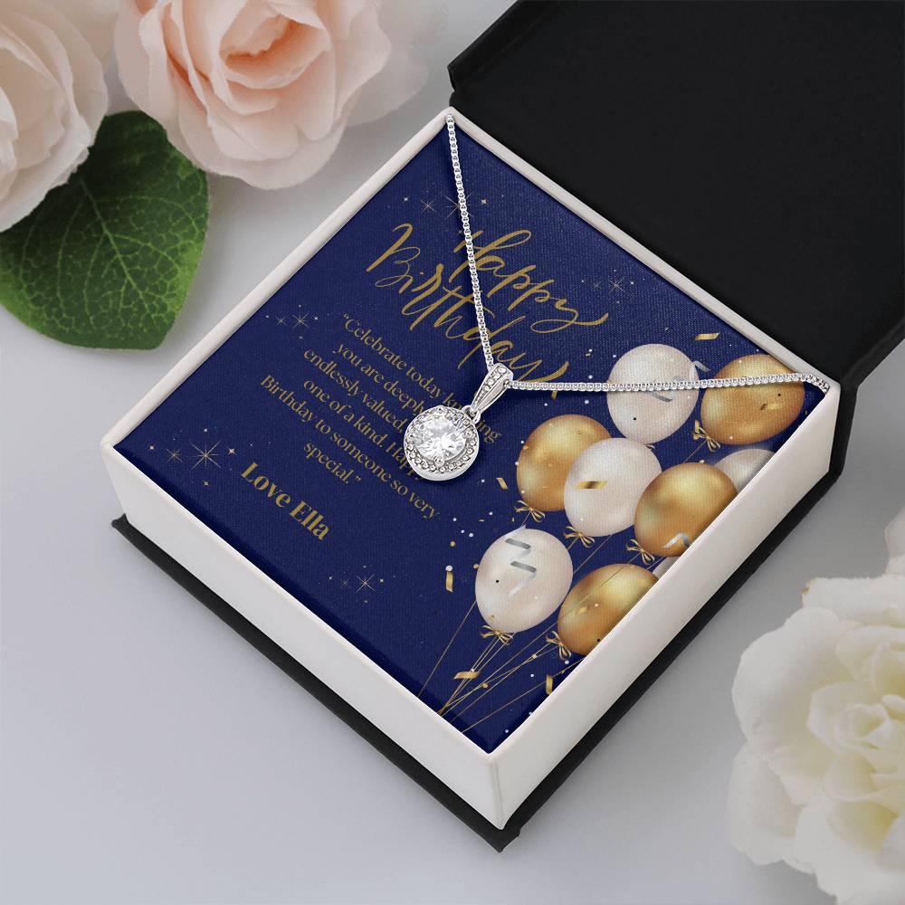 Eternal Hope Necklace Gift – Personalized Message Card Jewelry for Daughter, Wife, Mom or Friend