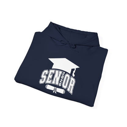 Graduate 2026 Minimal Classic Hoodie Sweatshirt with Custom Name on Sleeve – Personalized Graduation Gift Hoodie for Him or Her