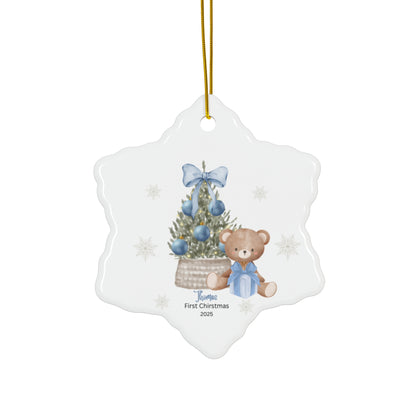 Personalized Baby First Christmas Ceramic Ornament