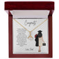 Necklace Graduation Gift for Her – Elegant Yellow or White Gold Necklace for Class of 2026