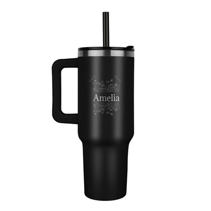 Personalized Pinnacle 40oz Tumbler – Laser Engraved Custom Name Insulated Travel Mug, Gift for Her, Mom, Nurse, Teacher