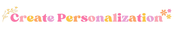 Create Personalization