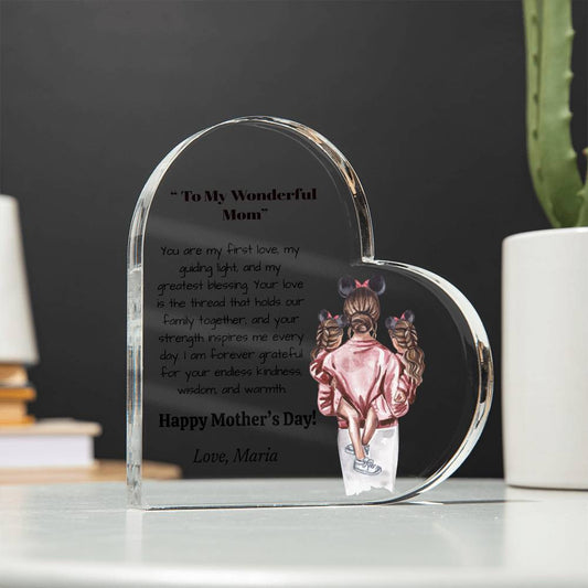 Personalized Acrylic Plaque |Mother Custom Name Sign