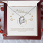 Forever Love Necklace – Elegant Heart Pendant with Cubic Zirconia | Meaningful Gift for Wife, Girlfriend, or Mom