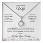 To My Amazing Wife -Eternal Hope Necklace - Gift from Husband, Jewelry Gift Set