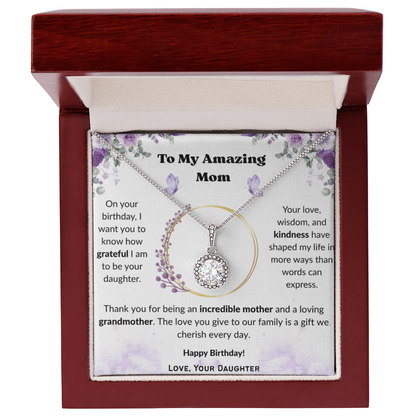 Happy Birthday Mom Necklace from Daughter – Eternal Hope Necklace Birthday Gift