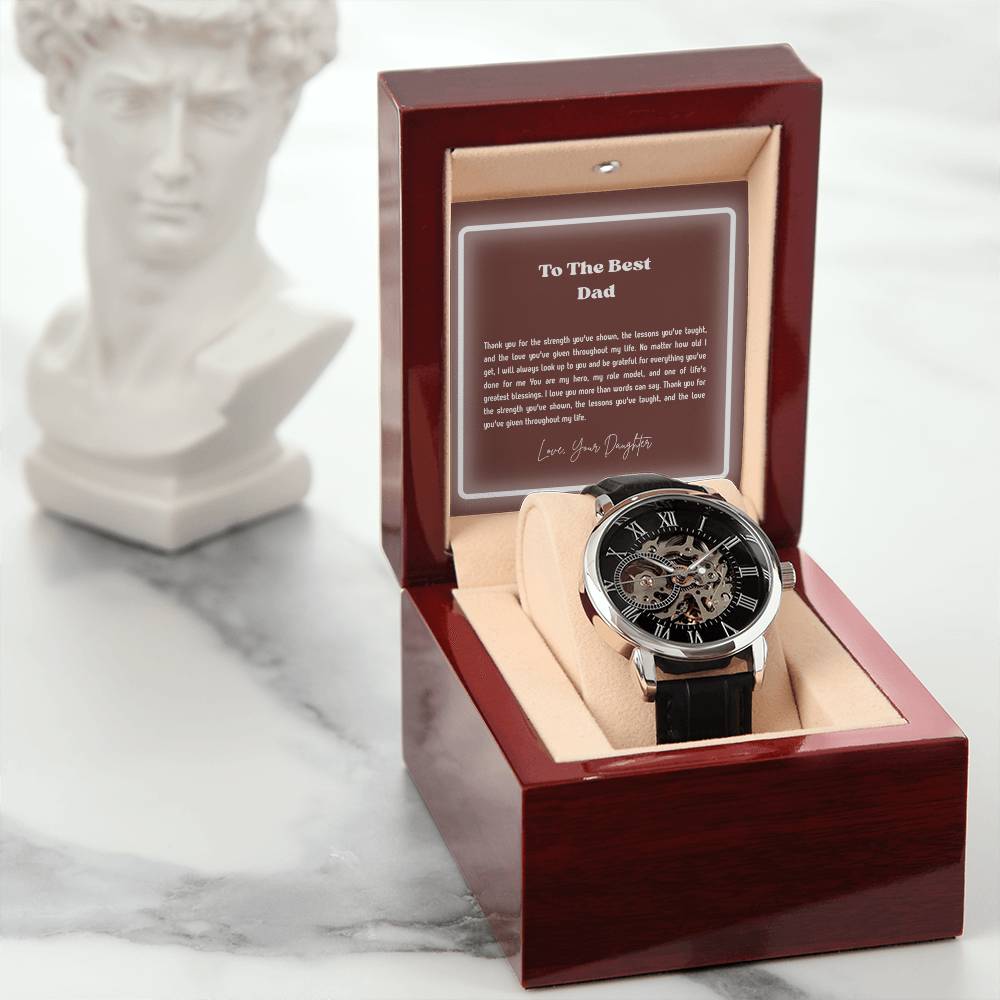 To My Dad Openwork Watch – Meaningful Gift for Father