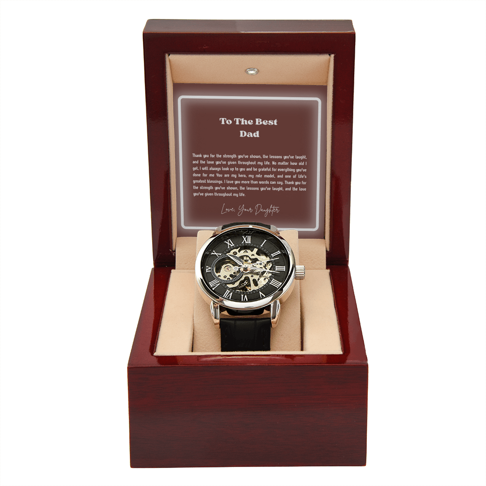 To My Dad Openwork Watch – Meaningful Gift for Father