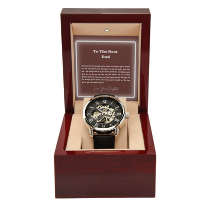 To My Dad Openwork Watch – Meaningful Gift for Father