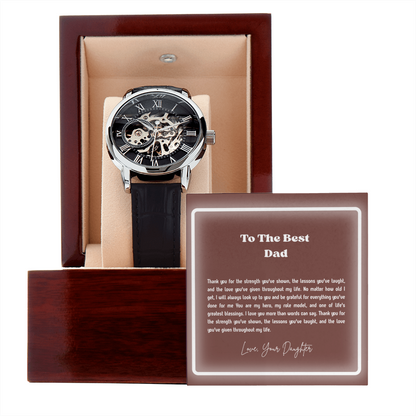 To My Dad Openwork Watch – Meaningful Gift for Father
