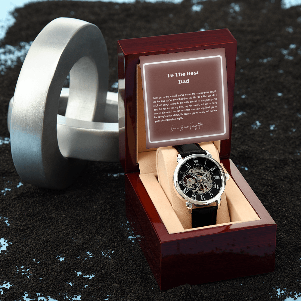 To My Dad Openwork Watch – Meaningful Gift for Father