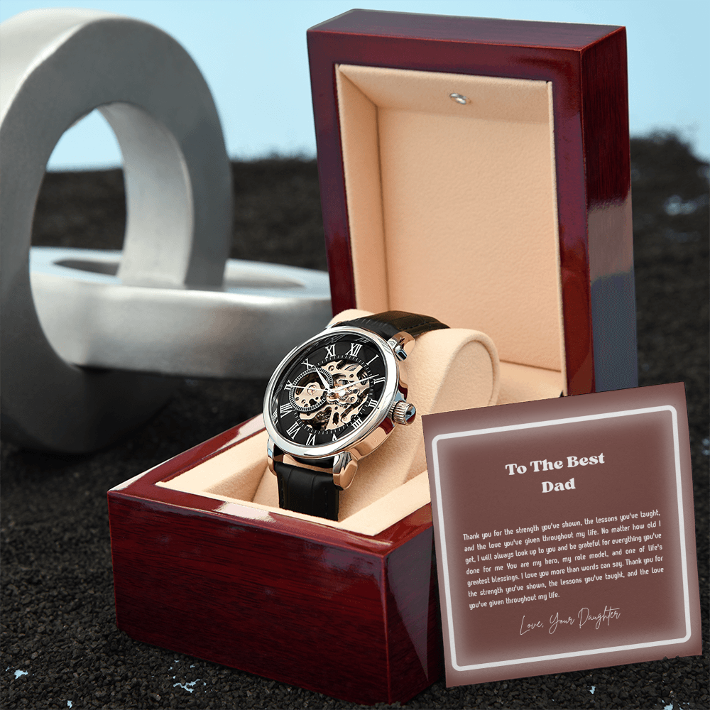 To My Dad Openwork Watch – Meaningful Gift for Father