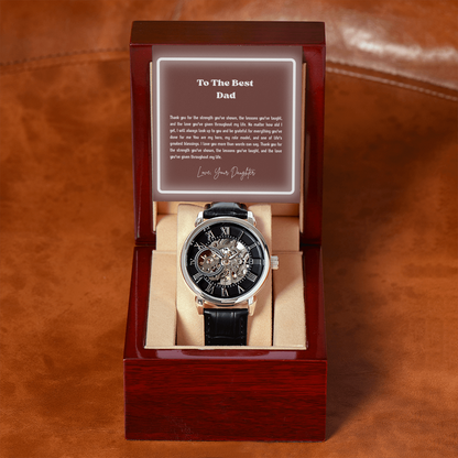 To My Dad Openwork Watch – Meaningful Gift for Father