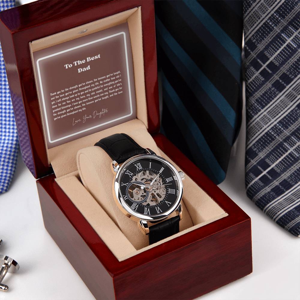 To My Dad Openwork Watch – Meaningful Gift for Father