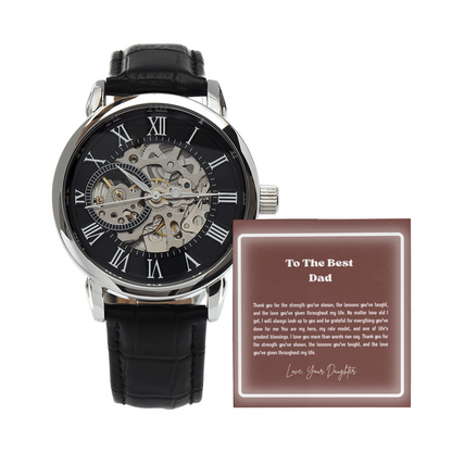 To My Dad Openwork Watch – Meaningful Gift for Father