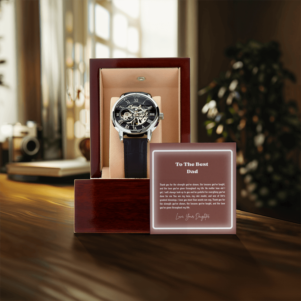 To My Dad Openwork Watch – Meaningful Gift for Father