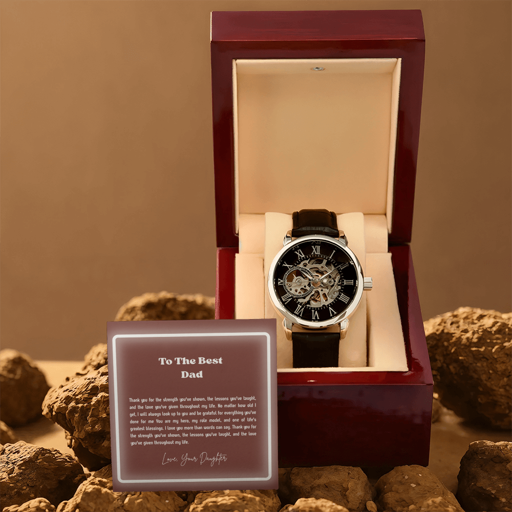 To My Dad Openwork Watch – Meaningful Gift for Father