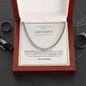 Grandpa Birthday Gift – Cuban Link Chain Necklace | Meaningful Gift for Grandfather