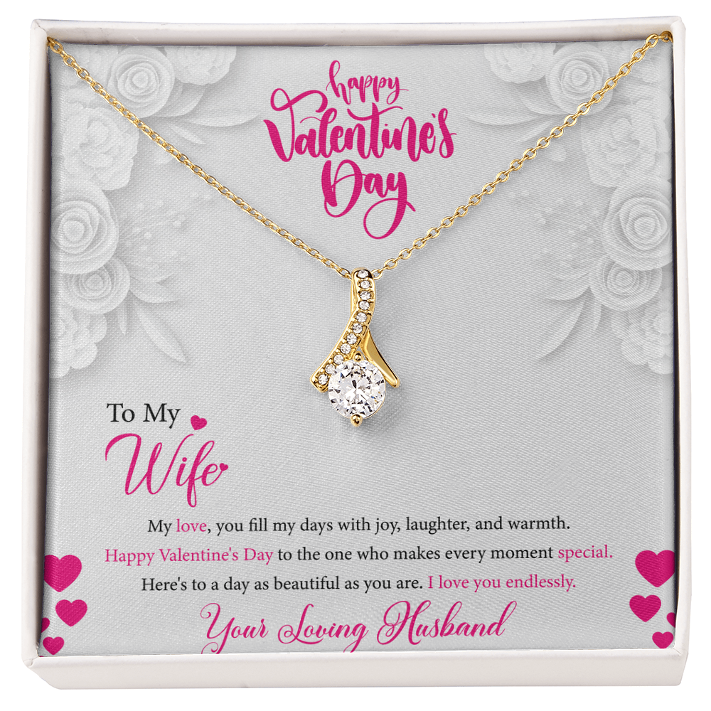 Alluring Beauty Necklace | Valentine's Day Gift for Wife | Yellow or White Gold