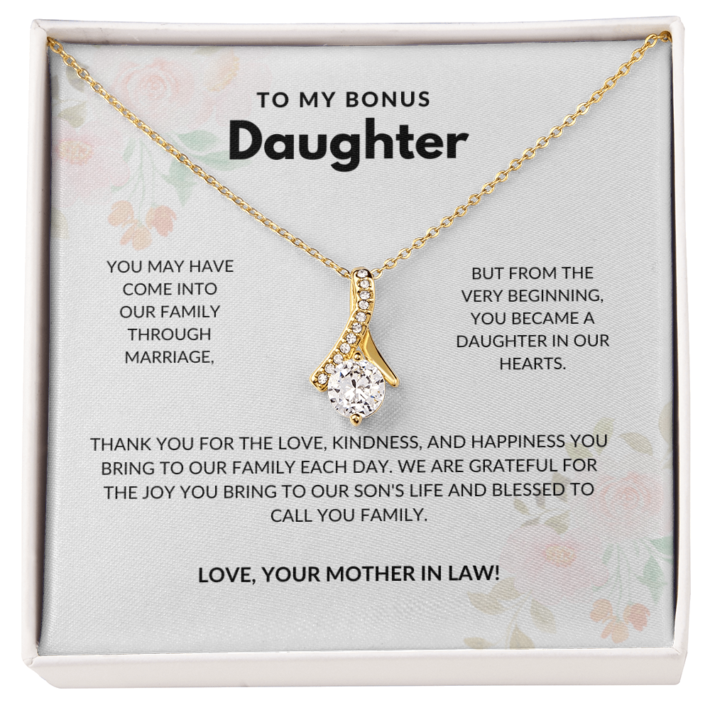 To My Daughter-in-Law Alluring Beauty Necklace – Meaningful Gift from Mother-in-Law