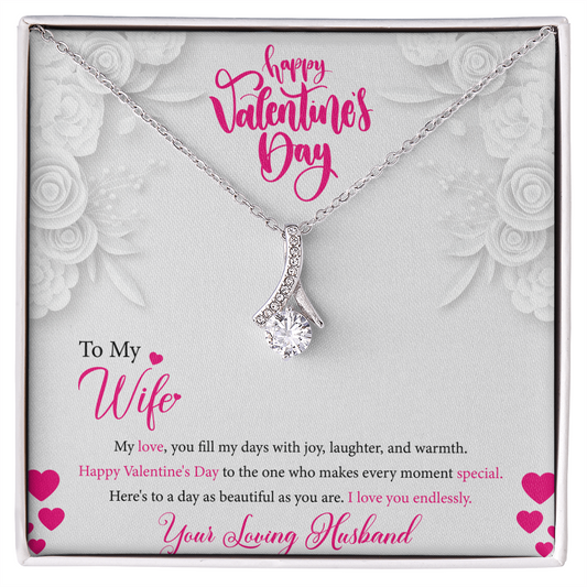 Alluring Beauty Necklace | Valentine's Day Gift for Wife | Yellow or White Gold